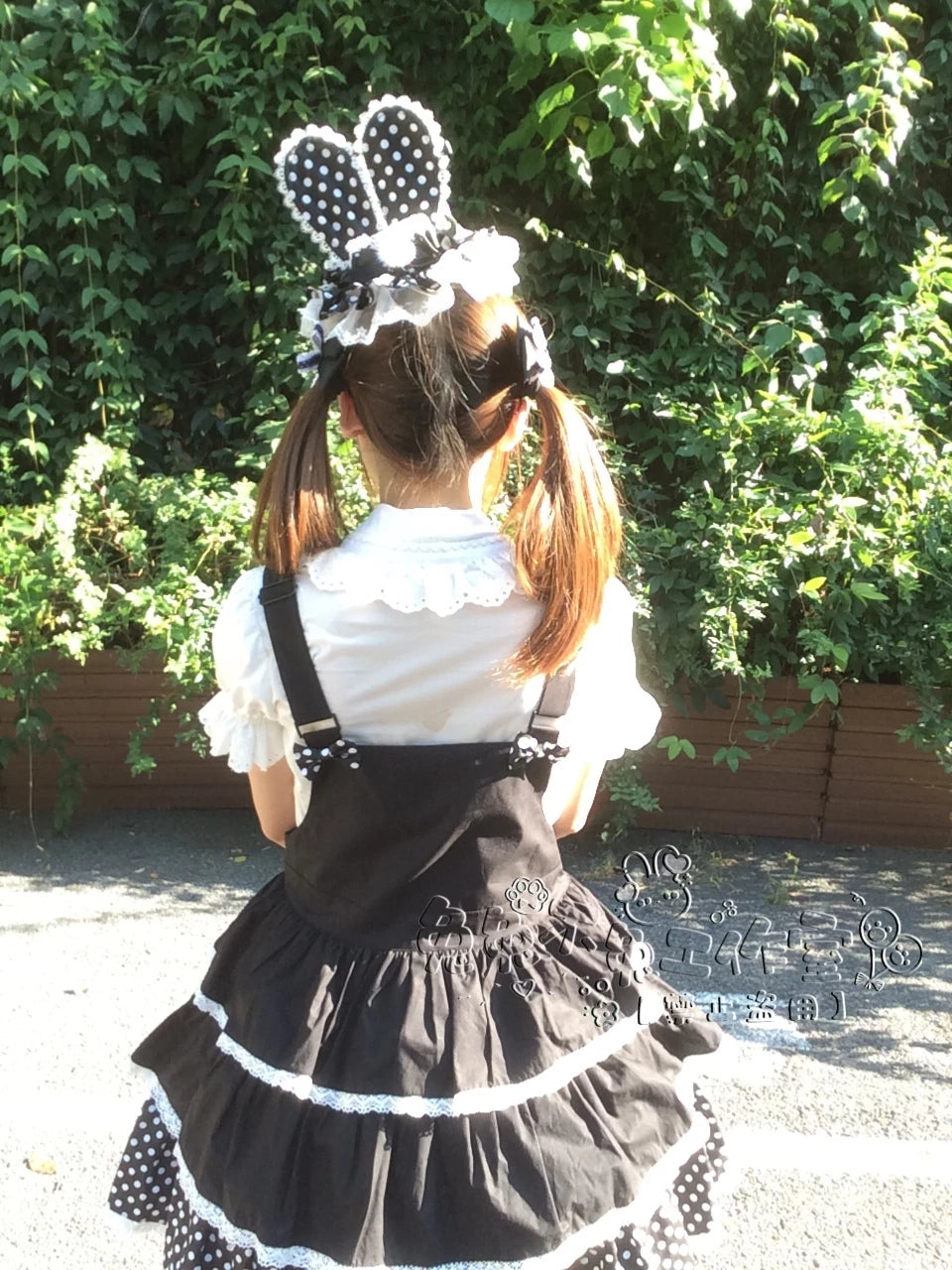 Kawaii Lolita Bunny Ear Hat, Plaid & Polka Dot Styles