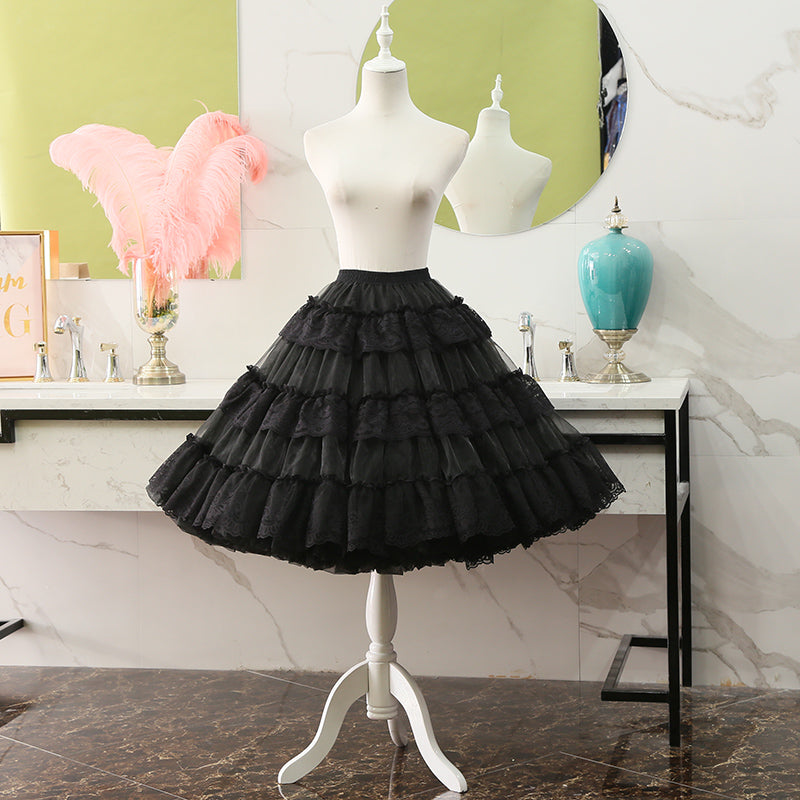 Manyiluo - Jenny Ku - Wedding Lolita Soft Yarn Boneless Violent Pannier black