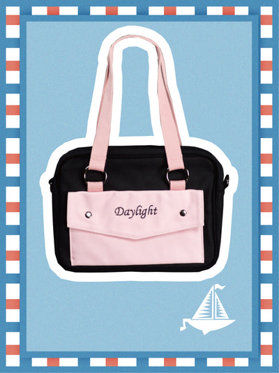 Daylight~Casual Lolita Canvas Bag Multicolor blackpink  