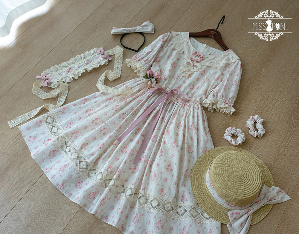 Miss Point~Customized Elegant Lolita OP Dress Cute Daily Girl Short Lolita Dress 35670:519770