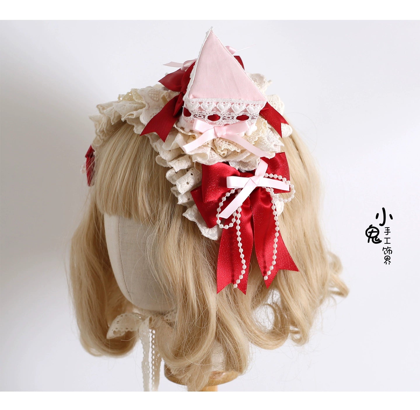 Xiaogui - Sweet Lolita Headdress, Triangle Cake Clip