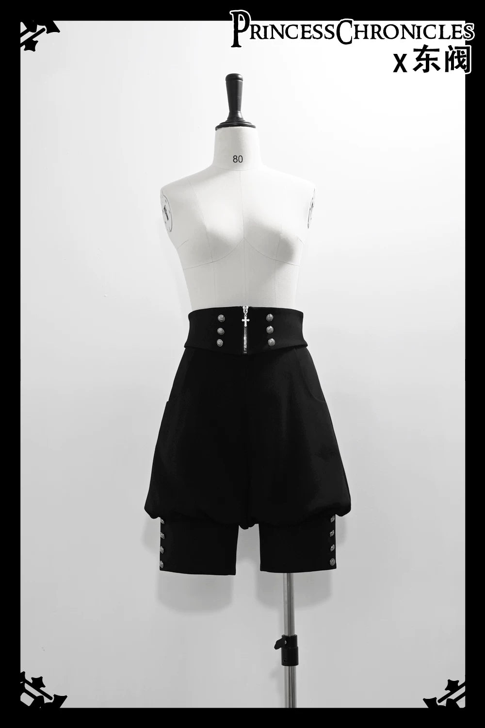 Ashes - Vintage Ouji Lolita Blouse and Shorts Set Shorts XS