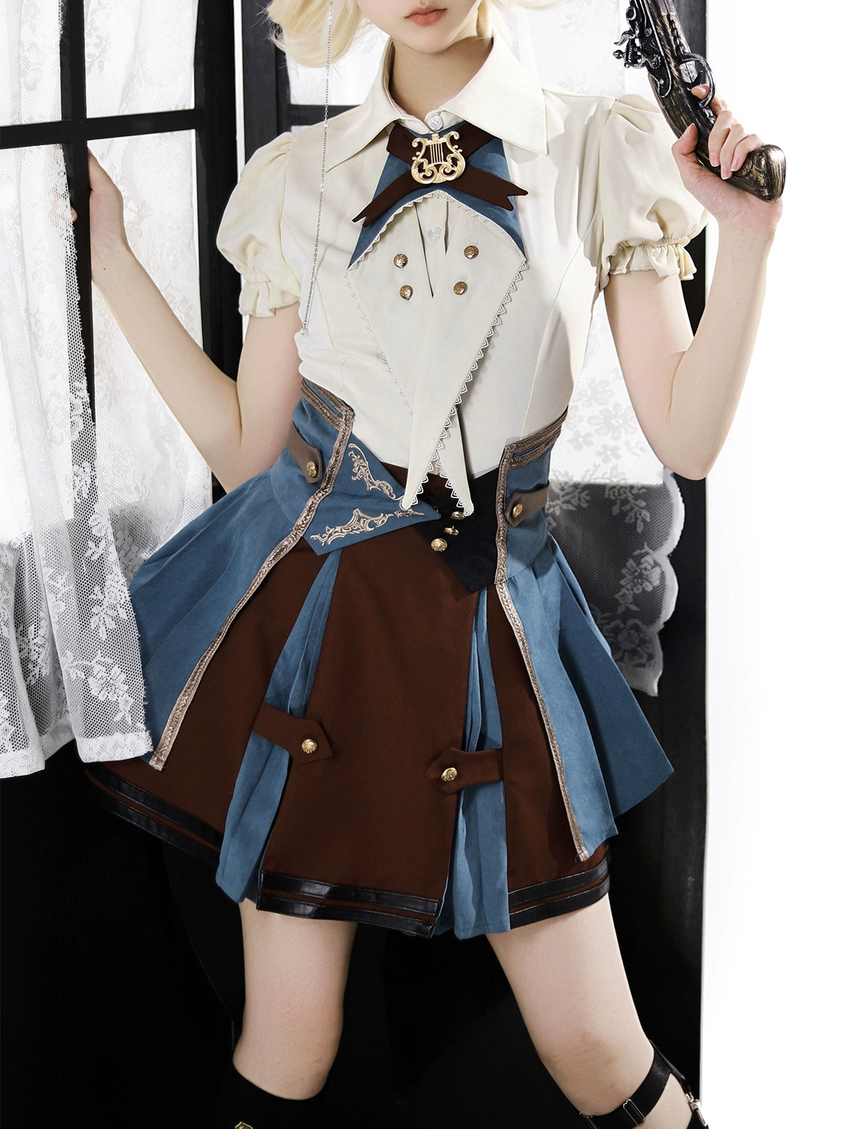 Your Princess - Fairyland Train Conductor - Punk Lolita Skirt Suit 43361:784172