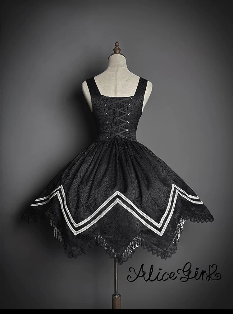 Dawnbreaker - Military Lolita JSK, Diamond Shaped Hemline 44643:816812