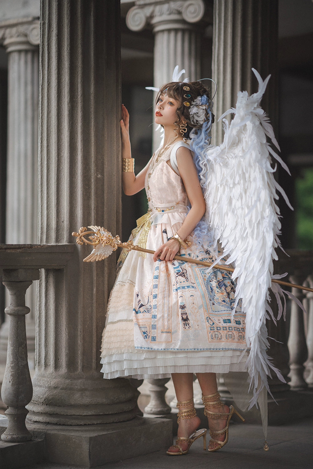 Miss Point~Dusk Best~Egyptian Lolita Dress Set Gorgeous JSK 38348:585686