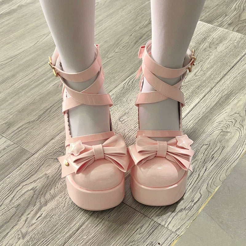 Beauty Bunny~Star Prayer~Kawaii Lolita Shoes Round Toe Summer Heels 32706:446716