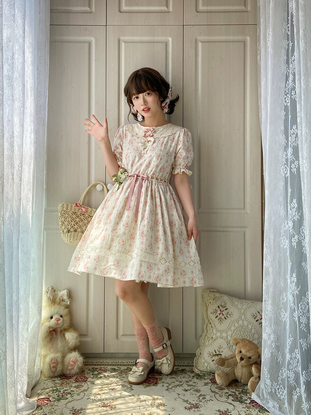 Miss Point~Customized Elegant Lolita OP Dress Cute Daily Girl Short Lolita Dress 35670:519628