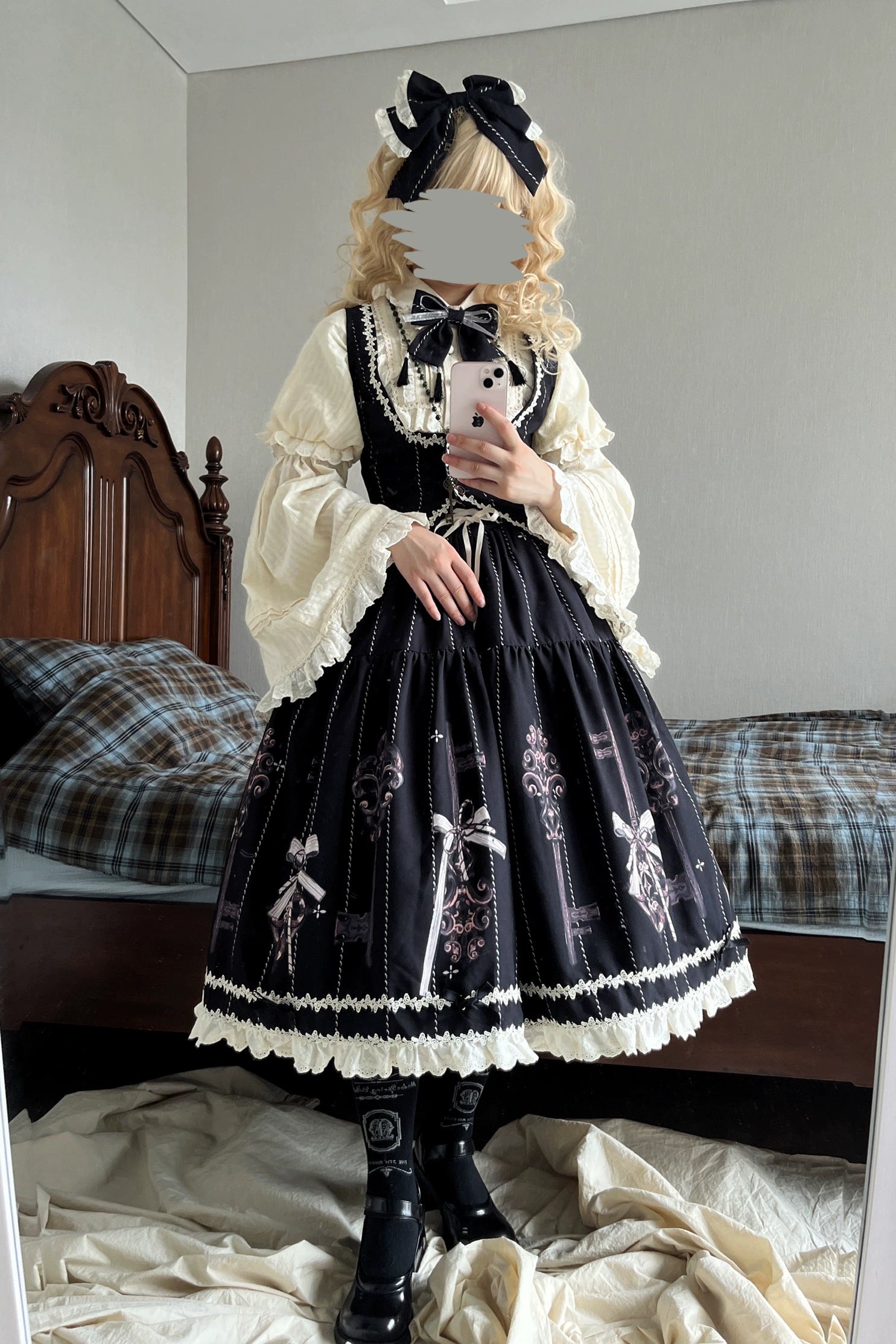 Uncle's Workshop - Secret Key - Classic Lolita Dress Suit, Key Print 43925:791022