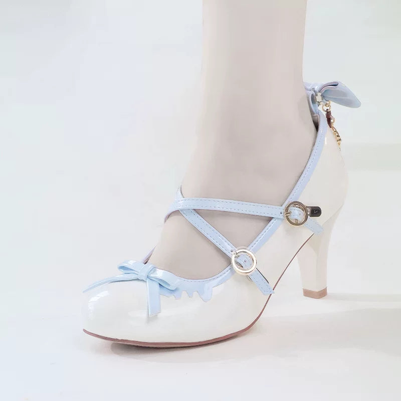 Lady Tea Party - Elegant Lolita Heel Shoes, Macaron Color (35 36 37 38 39 40 41 42 43 44 45) 44576:815522