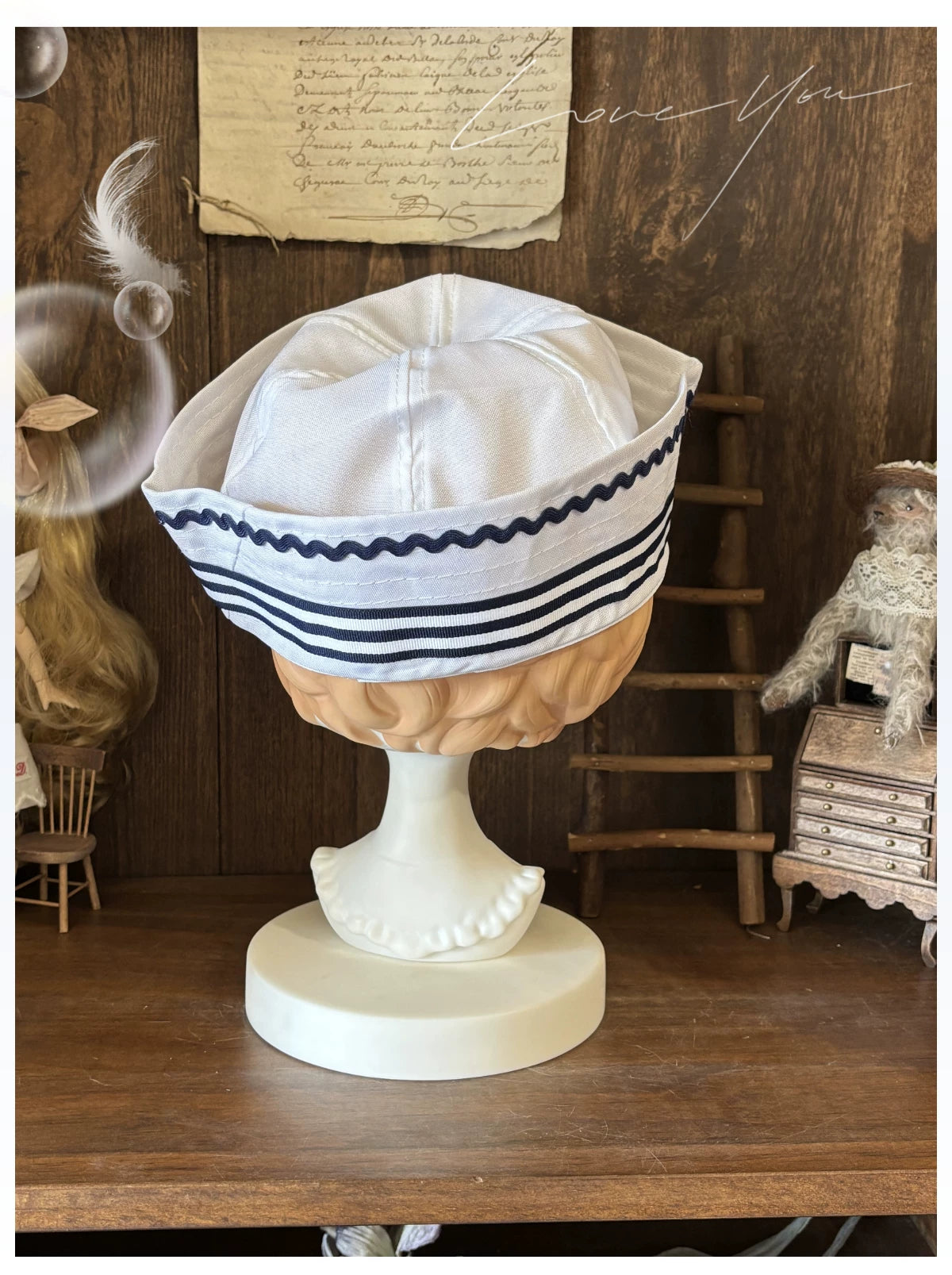 Little Sea Breeze - Summer Sailor Lolita OP Dress with Detachable Bow 45712:859204