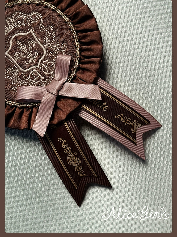 Alice Girl - Bear Chocolate Slab - Jacquard Classic Lolita Accessories