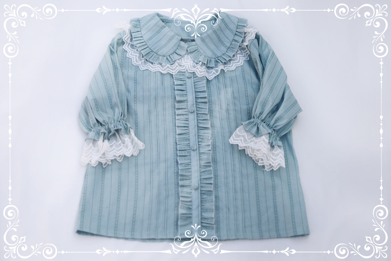 MIST~Sweet Lolita Golilla Short Sleeve Shirt 9912:184438