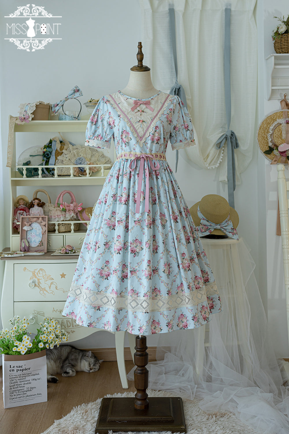 (Buyforme)Miss Point~Happy Summer Elegant Lolita Floral OP Dress