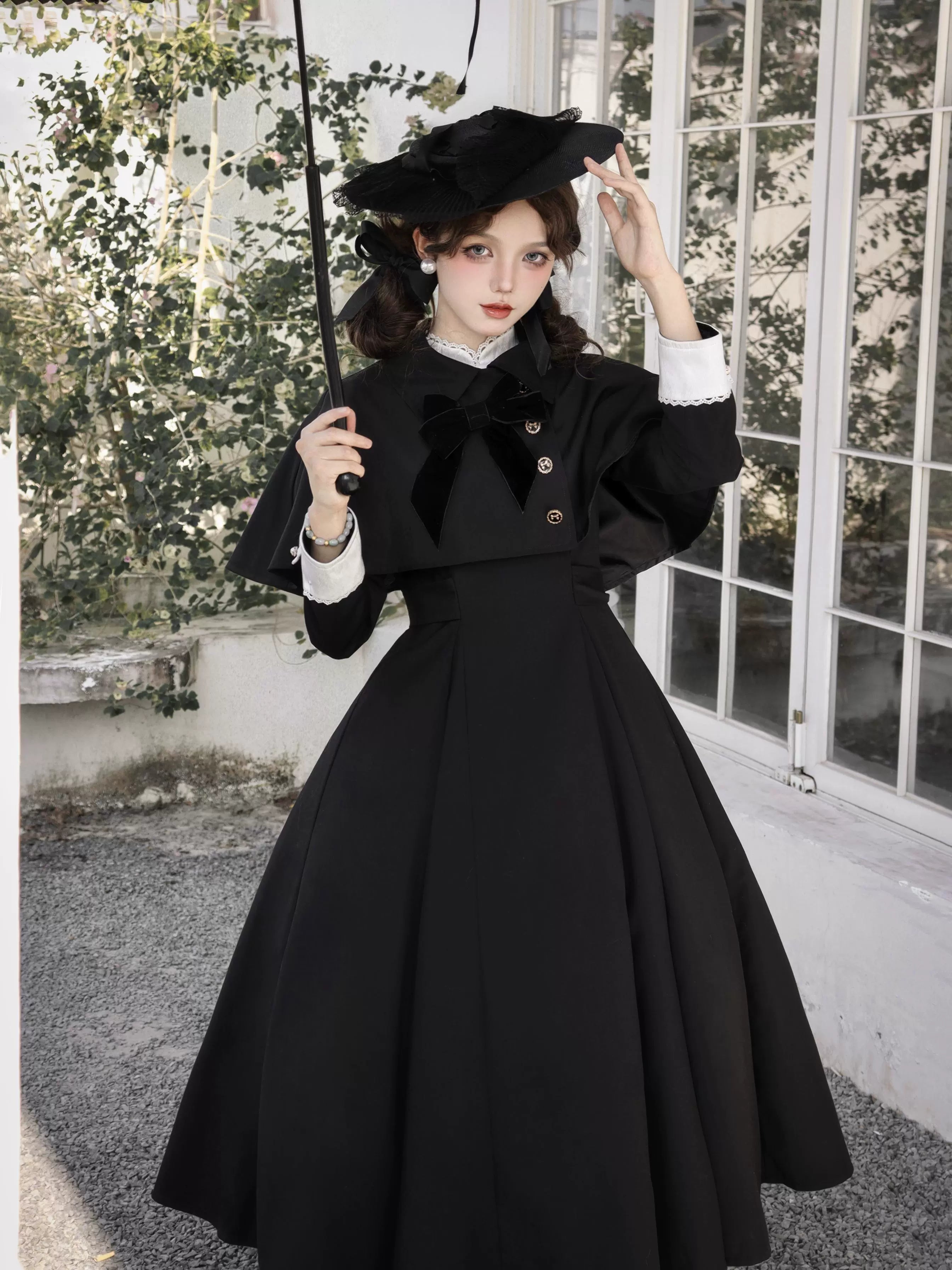 Sicily Original Design - Donia Miss - Classic Lolita Faux Two-piece OP Dress, Back Zipper 44230:798954