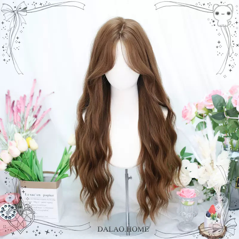 Dalao - Daily Lolita Wig Long Curly Various Styles Ins KOL Wig 2627 Dense Brown