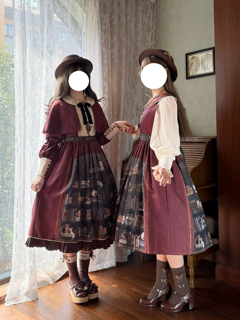 Miss Point - German Bookshelf - Classic Lolita Printed JSK Dress 44029:792927