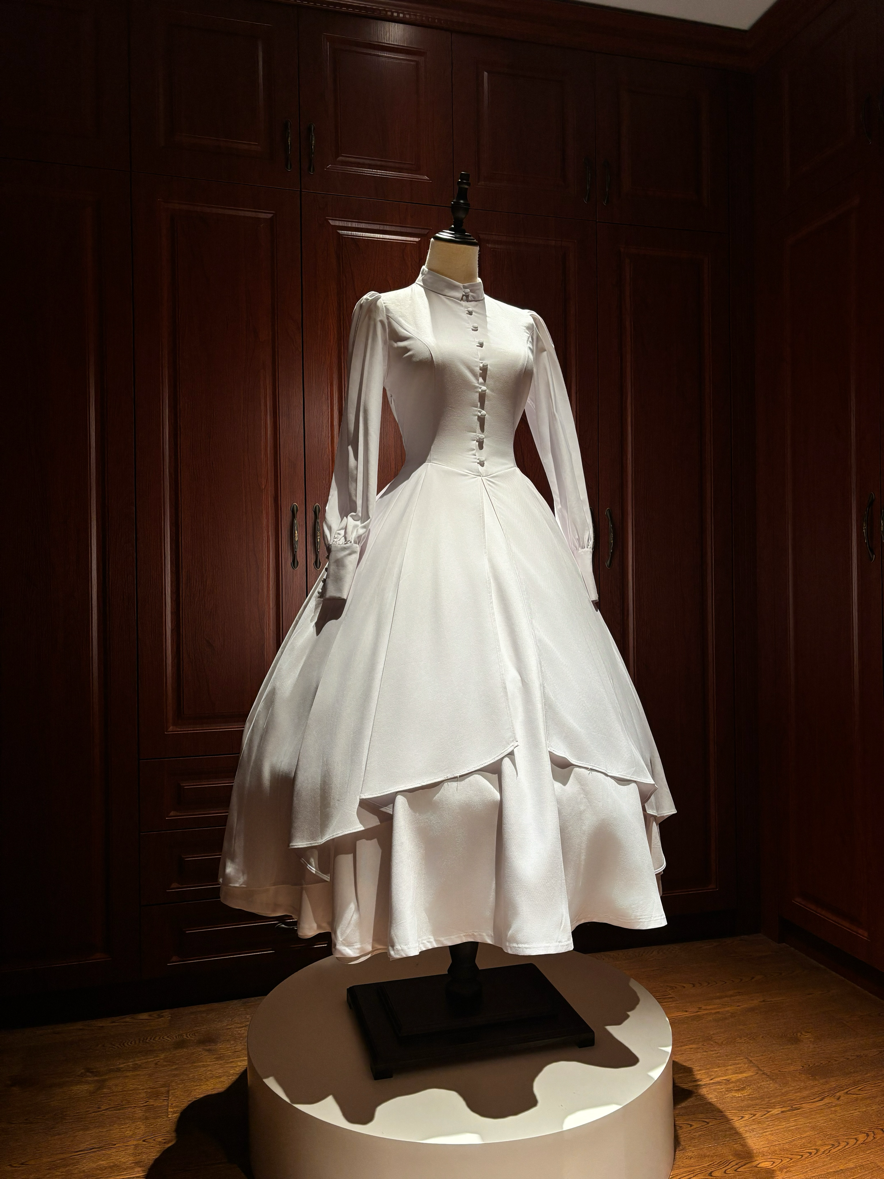 LetterfromGod - Night Watchman - Gothic Lolita OP Dress, Open-Front Hem (L M S XL XS) 43998:791582