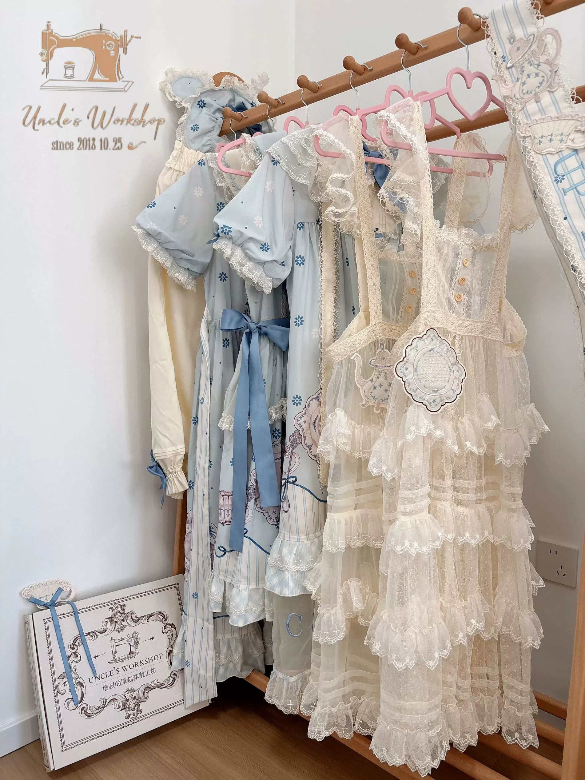 Uncle's Workshop - Veronica Spring Tea - Plate Printed Sweet Lolita Dress 43485:778317