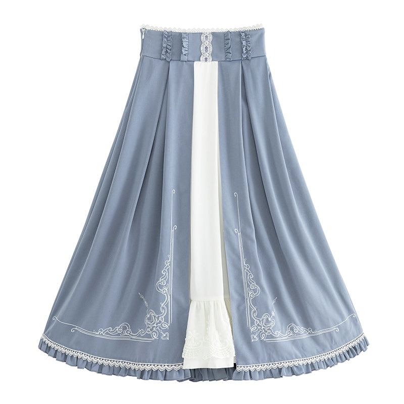 Polyhymnia - Miss Leisha - Classic Lolita Skirt Set Elegant Winter Cape S - embroidered long SK