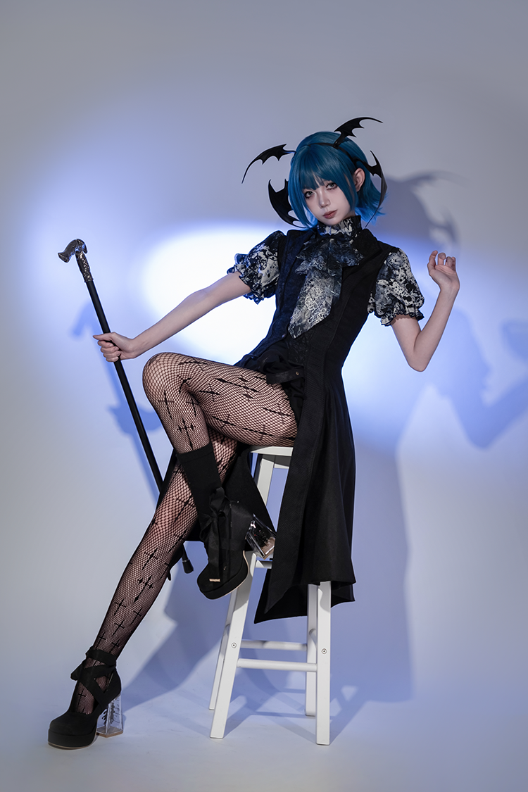 Dreamland - Floating Koi Land - Satin Classic Lolita Platform Shoes, Transparent Heel 44317:804071