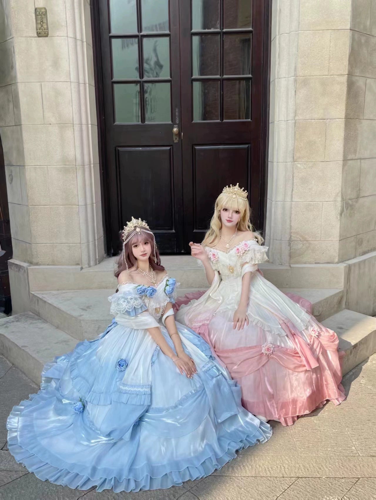 Meowing and fruity - Tana Manor - Classic Lolita OP Dress, Floral Decoration (L M S XL) 38680:596096