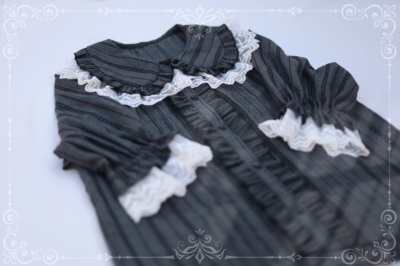 MIST~Sweet Lolita Golilla Short Sleeve Shirt 9912:184422