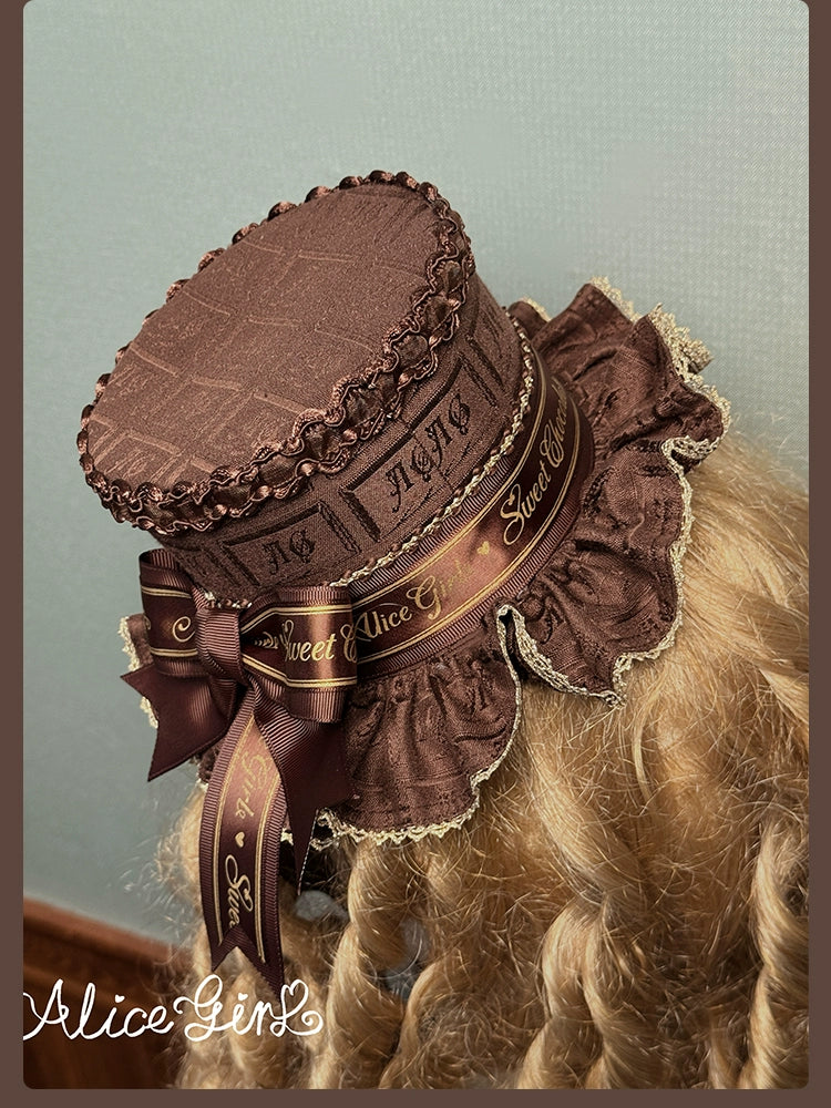 Alice Girl - Bear Chocolate Slab - Jacquard Classic Lolita Accessories