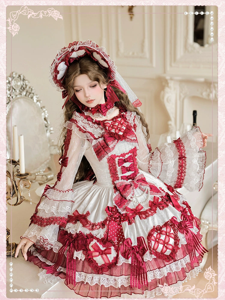 Shuang Sheng Xiao Xiong - Heart of Love - Lace Sweet Lolita Accessory Set 44308:803646