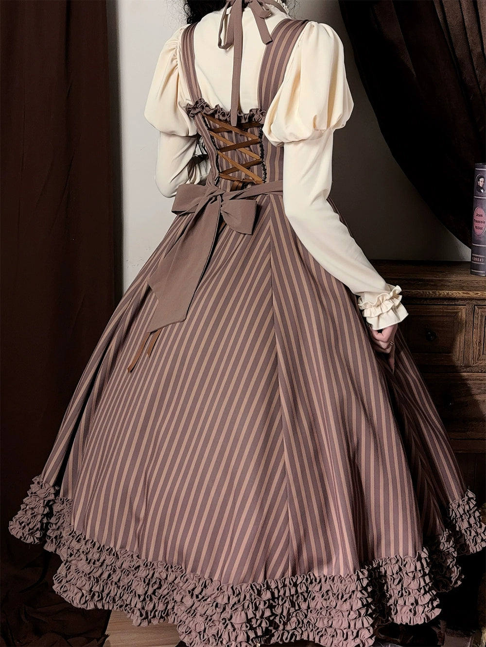 Miss Point - Classic Lolita JSK Customized Stripe Lolita Dress 40842:681016