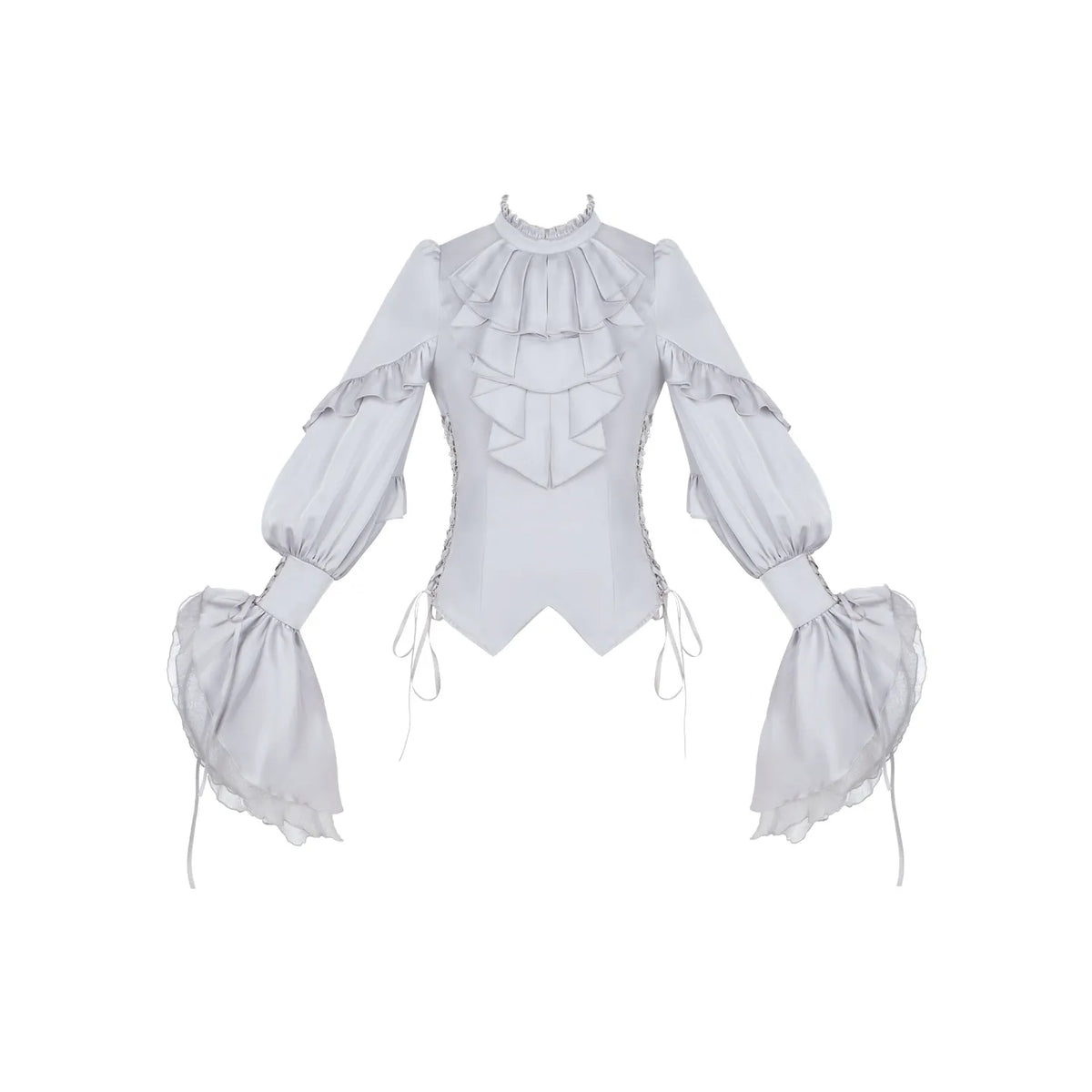Night Crow - Elegant Gothic Lolita Blouse or Skirt Set, Irregular Hem (L M S) 46021:872620