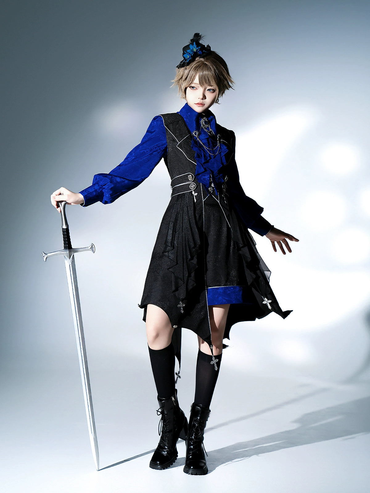 Your Princess - Knight's Code - Jacquard Ouji Fashion Vest Set, Detachable Jabot 44350:805324