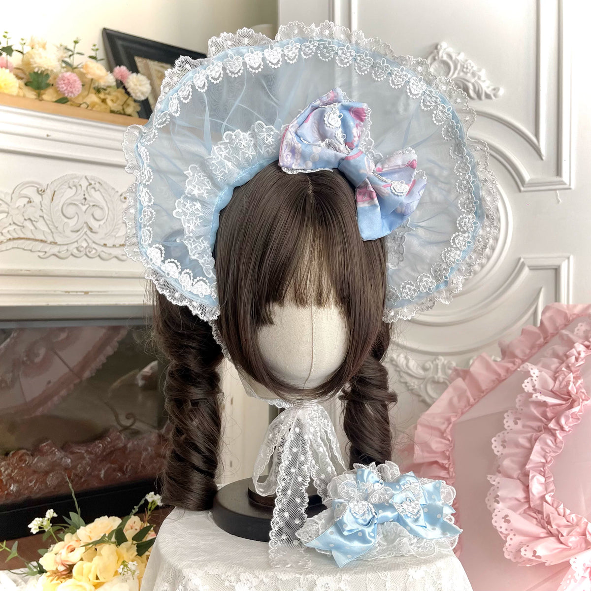 Cotton Lining Old School Lolita JSK Dress, Cosmetic Print 45924:868575