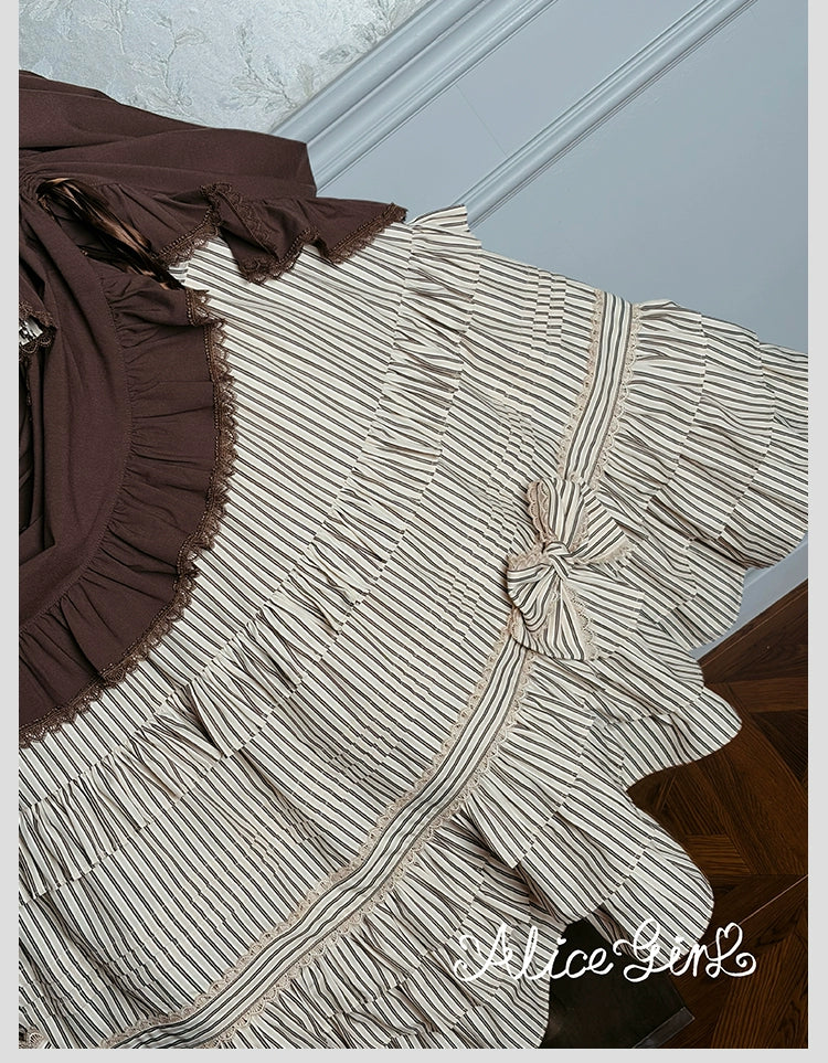 Alice Girl - Duke of Victoria - Classic Lolita SK & Overskirt Set 44092:794877