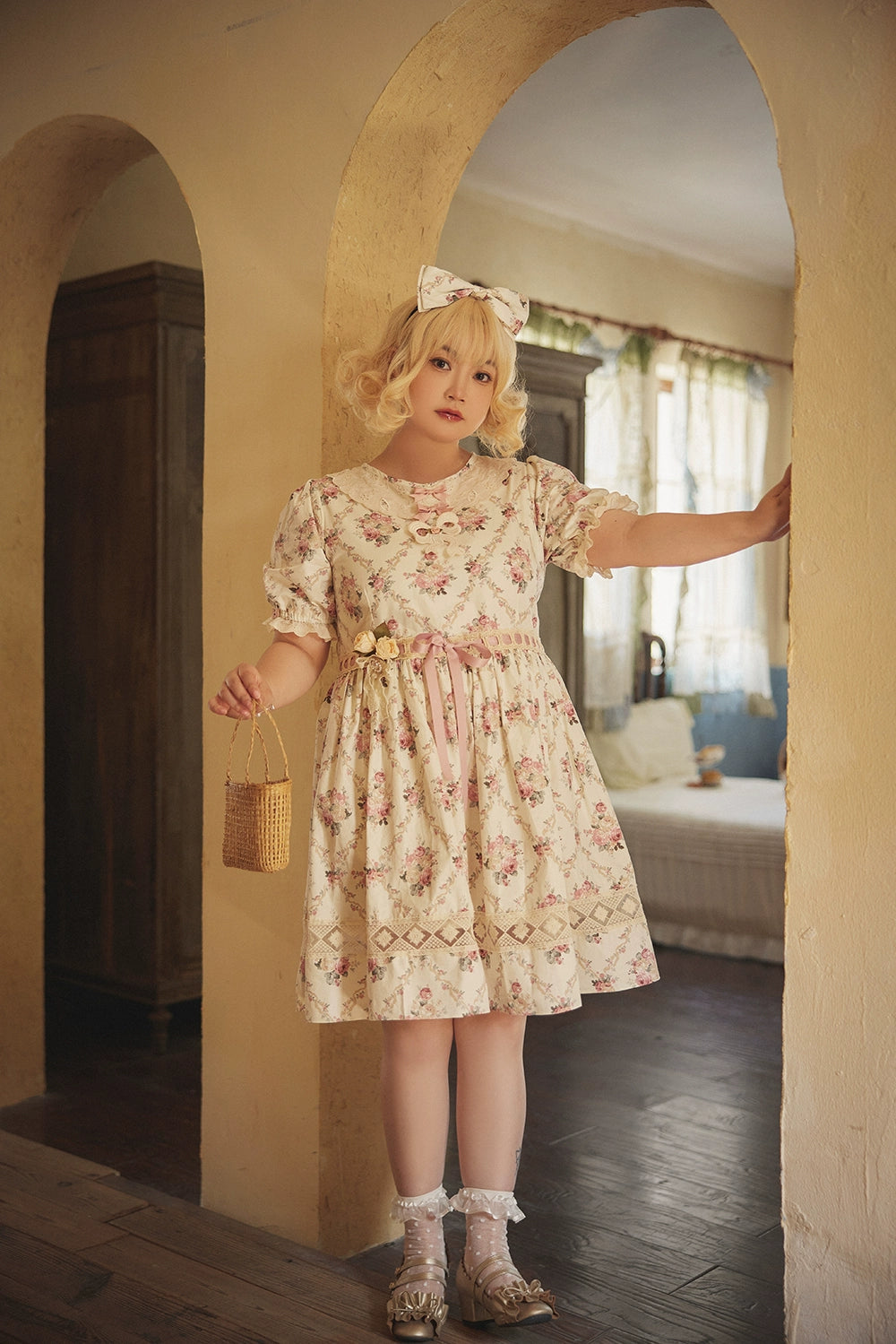 Miss Point~Customized Elegant Lolita OP Dress Cute Daily Girl Short Lolita Dress 35670:519530