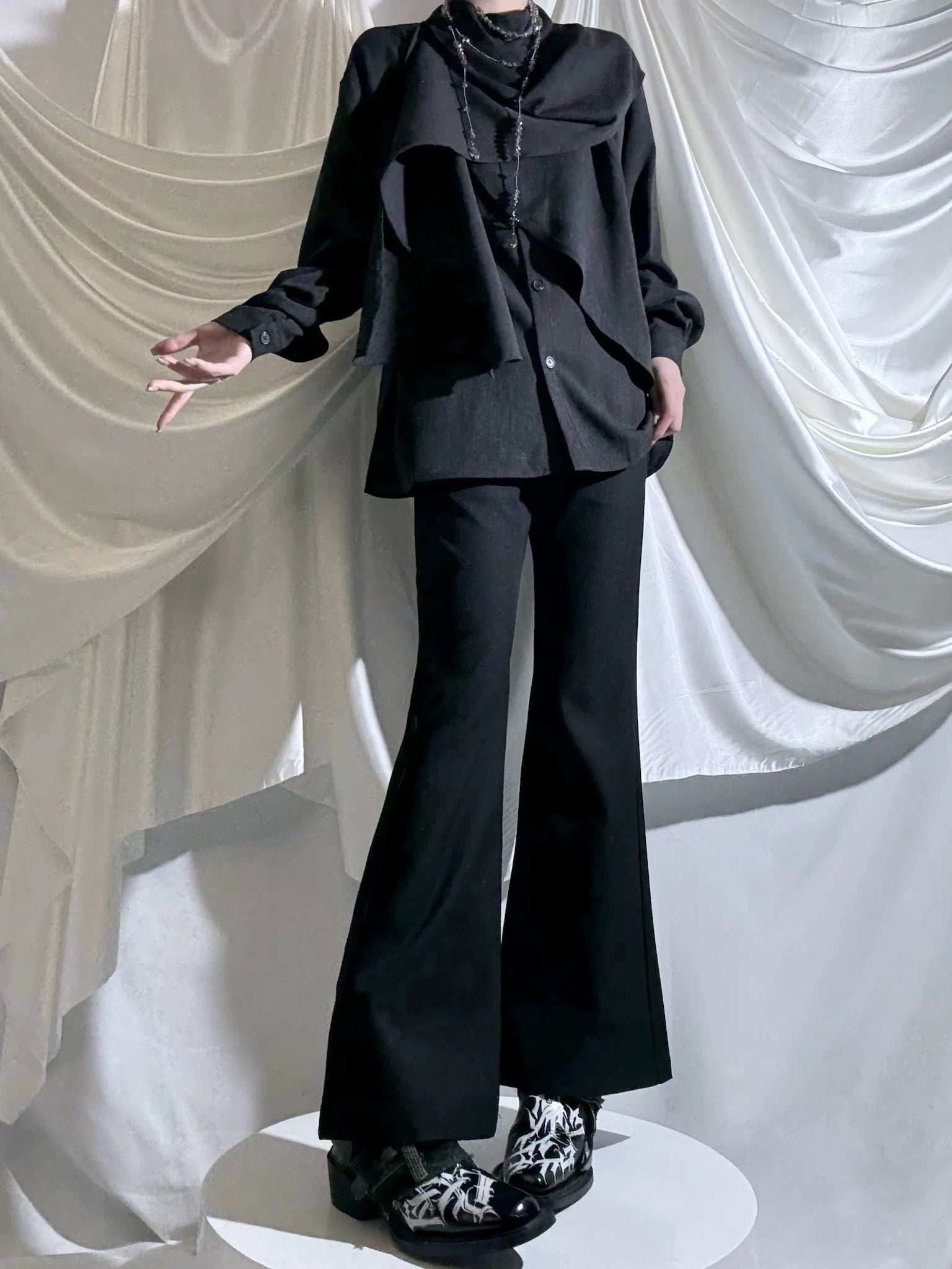 Winter Ouji Fshion Shirt & Pants, Cowl Neck Style 44617:814472