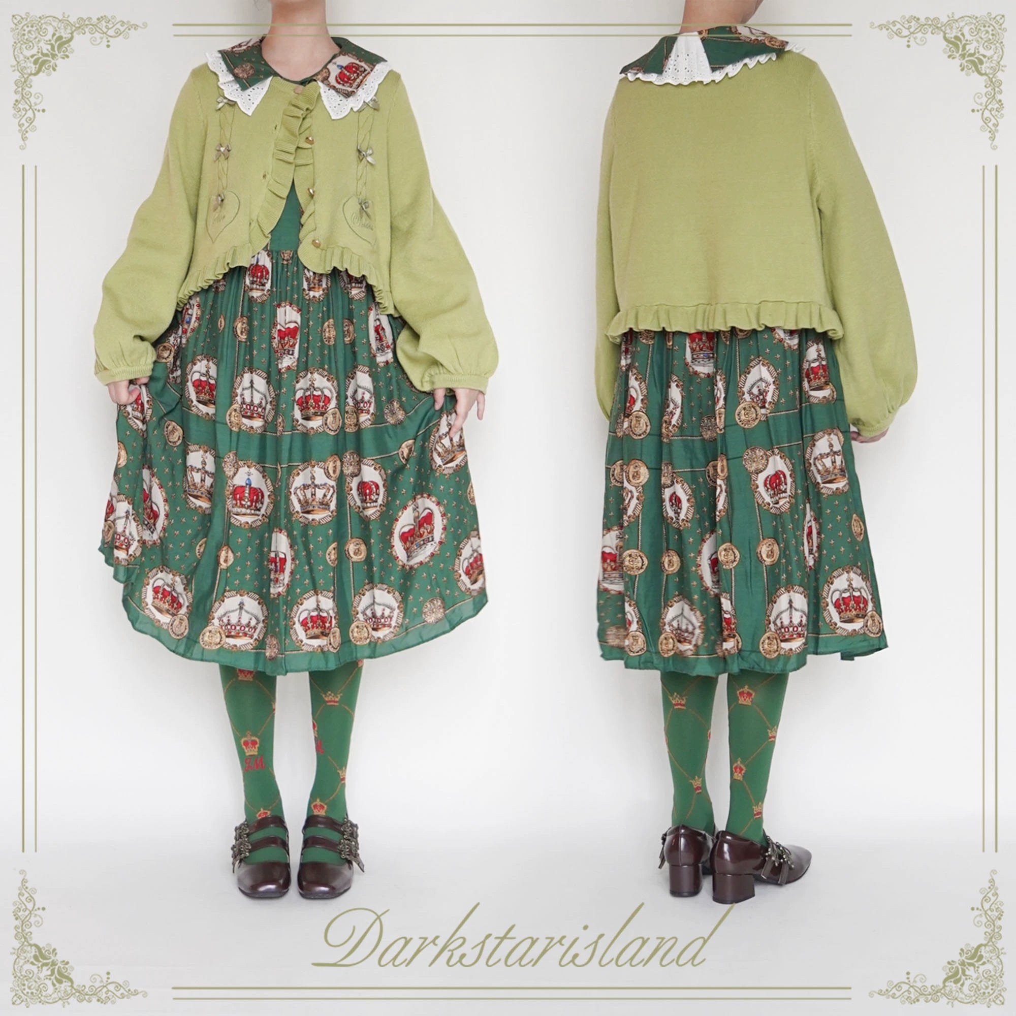 (BFM)Dark Star Island~Sugar Frost~Sweet Lolita Cardigan Knit Embroidered Sweater 34274:449632