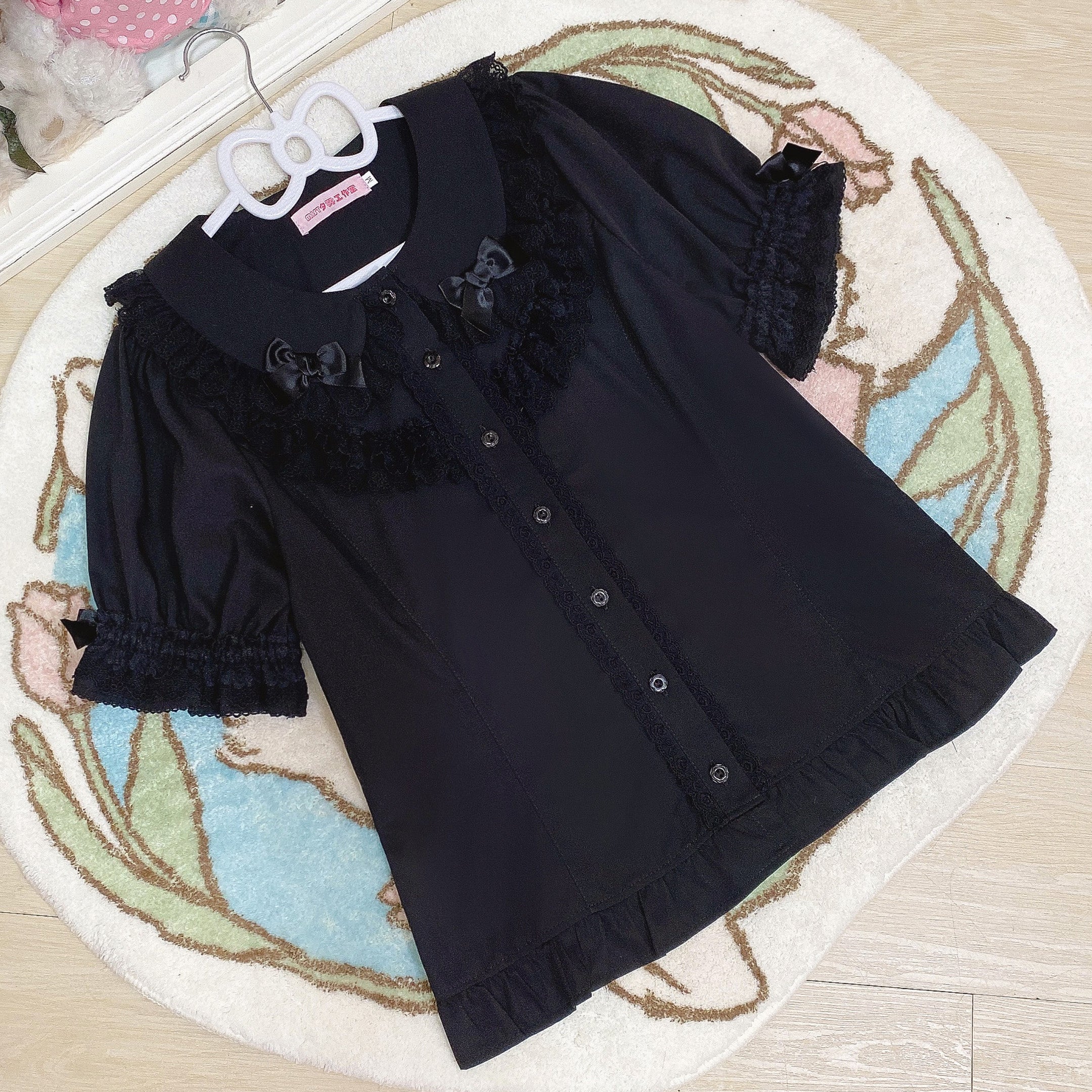 MIST - Summer Time - Kawaii Lolita Shirt with Peter Pan Collar and Short Sleeve