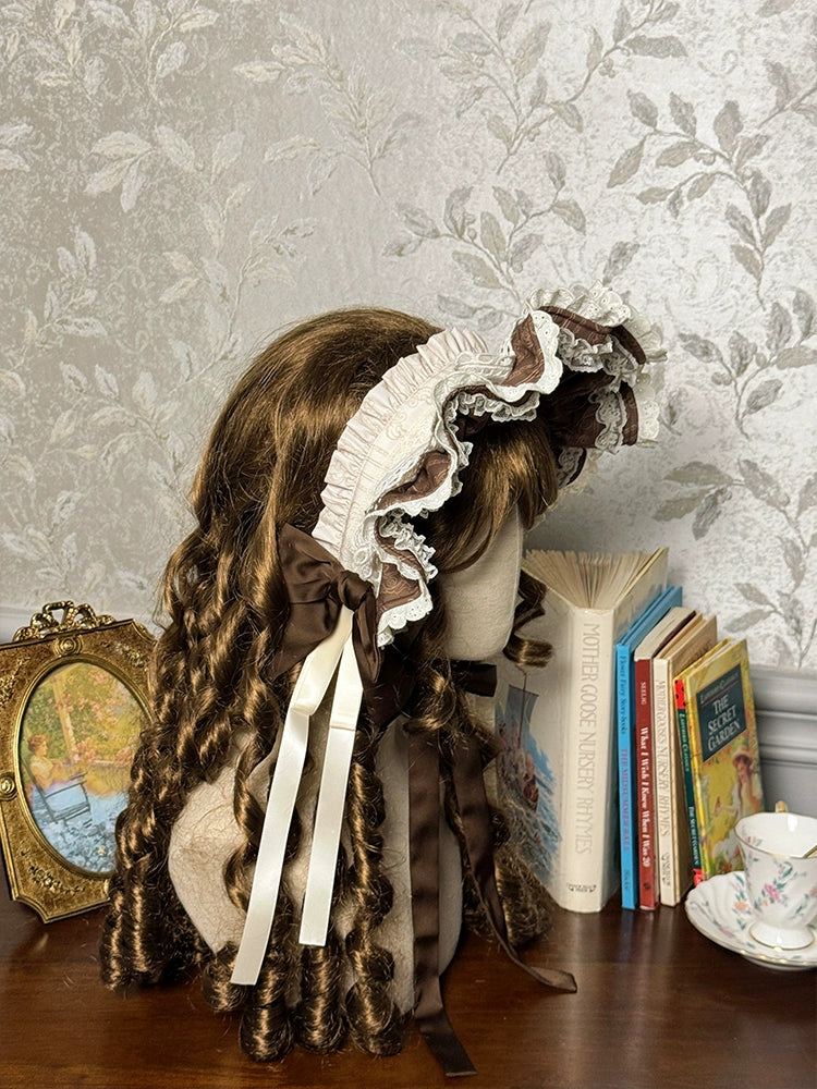 Alice Girl - Sea Salt Fairytale - Sweet Lolita Headdress Built-in Wire BNT and Bow KC
