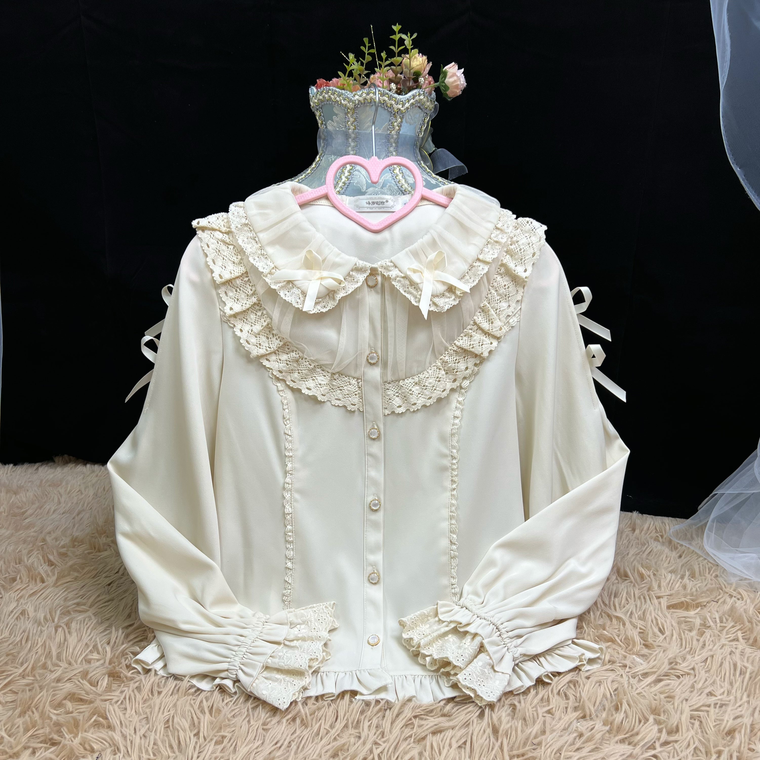 DMFS Lolita~Sweet Lolita Blouse Peter Pan Collar Shirt 40828:677568