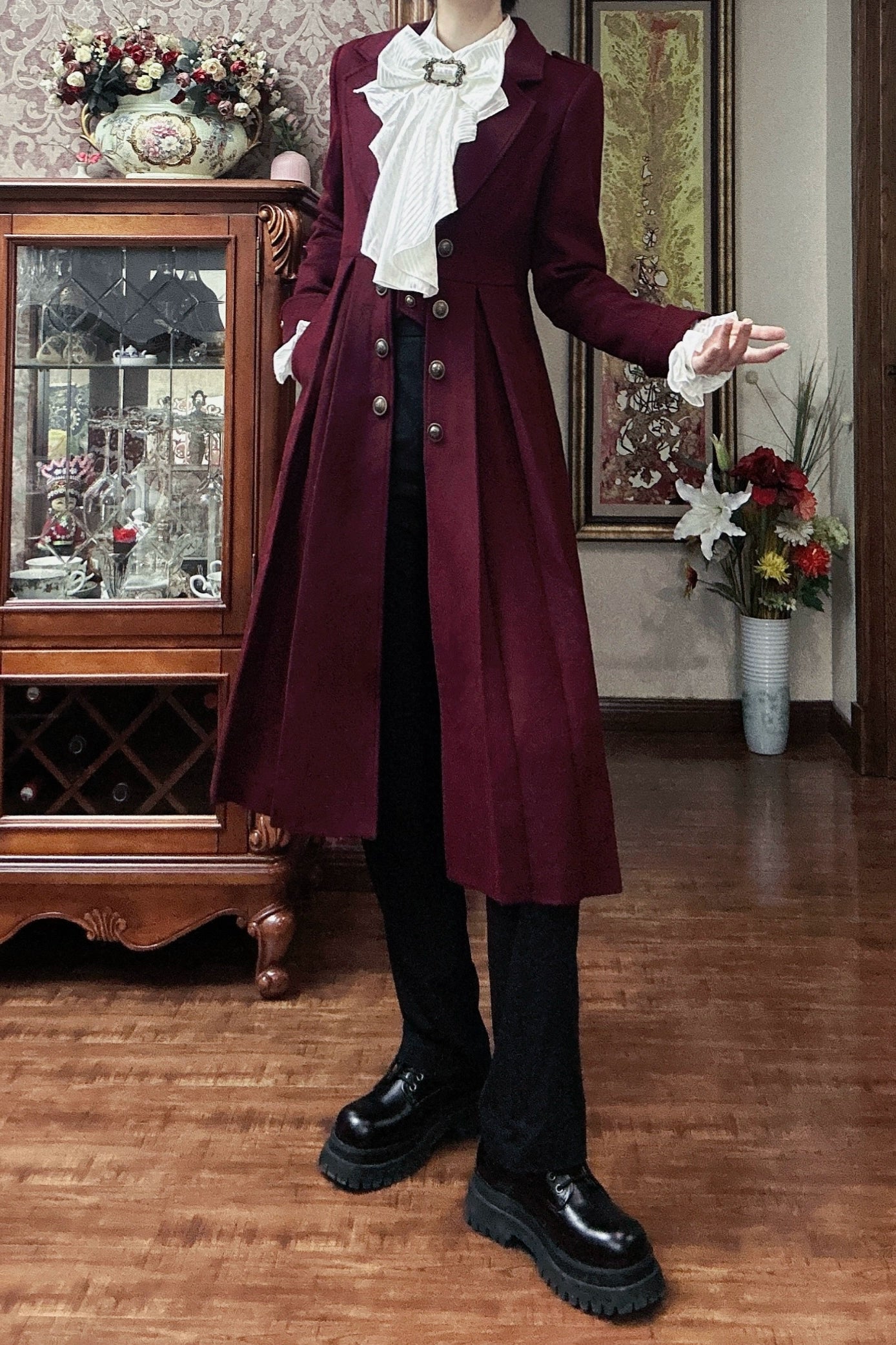 Gazing Galactic - Ouji Lolita Coat Winter Gothic Prince Wool Outwear