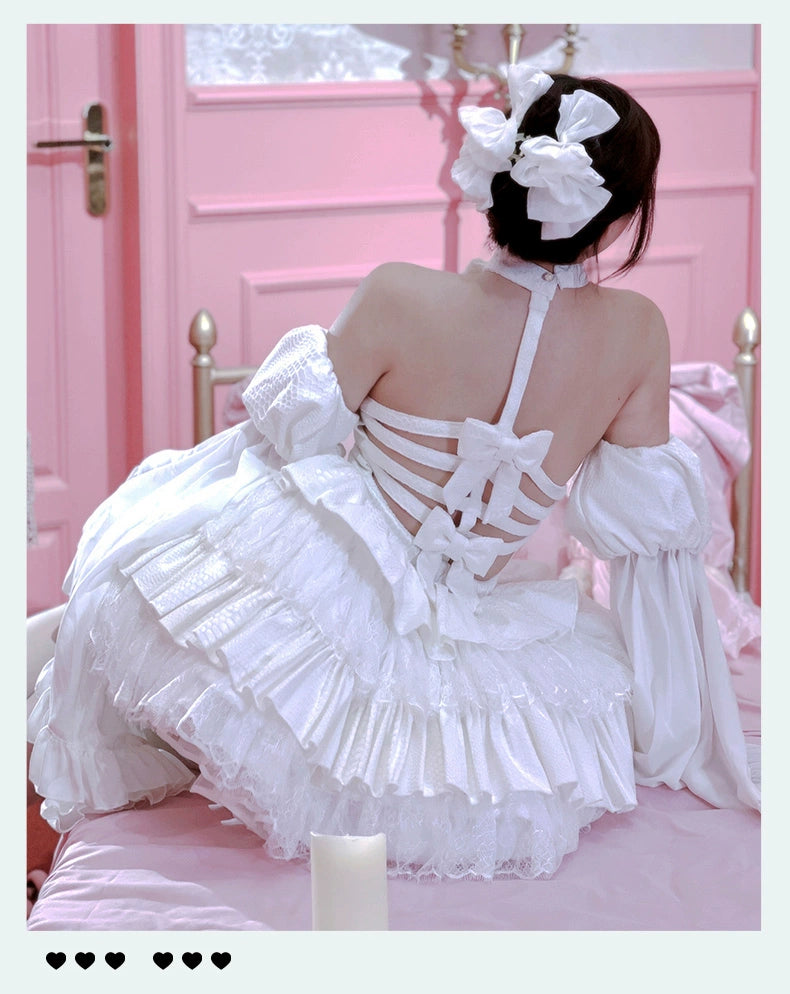 Diamond Honey - Desire Serpent - Gothic Lolita JSK Dress Snake Print Slimming Backless Dress