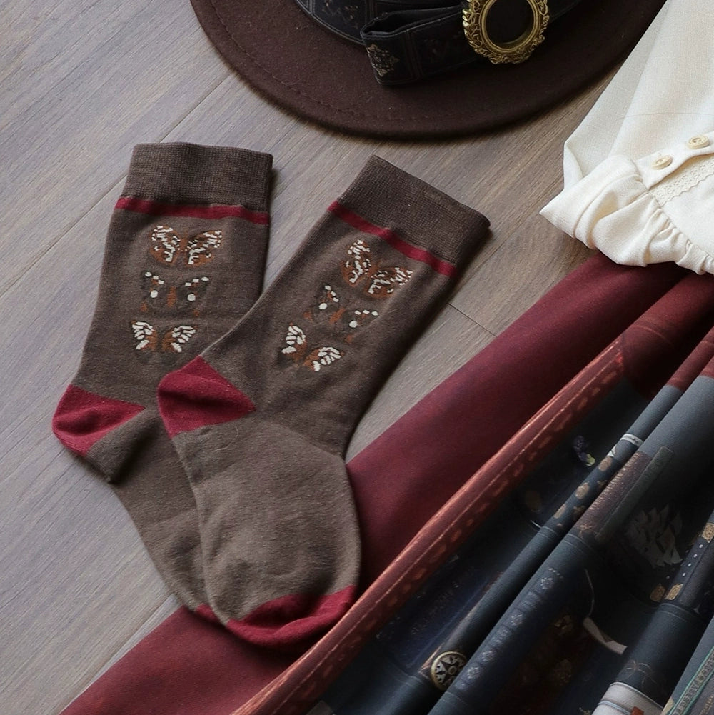 Miss Point - German Bookshelf - Classic Lolita Headdress, Socks, Necklace, Brooch (Socks) 44024:792081