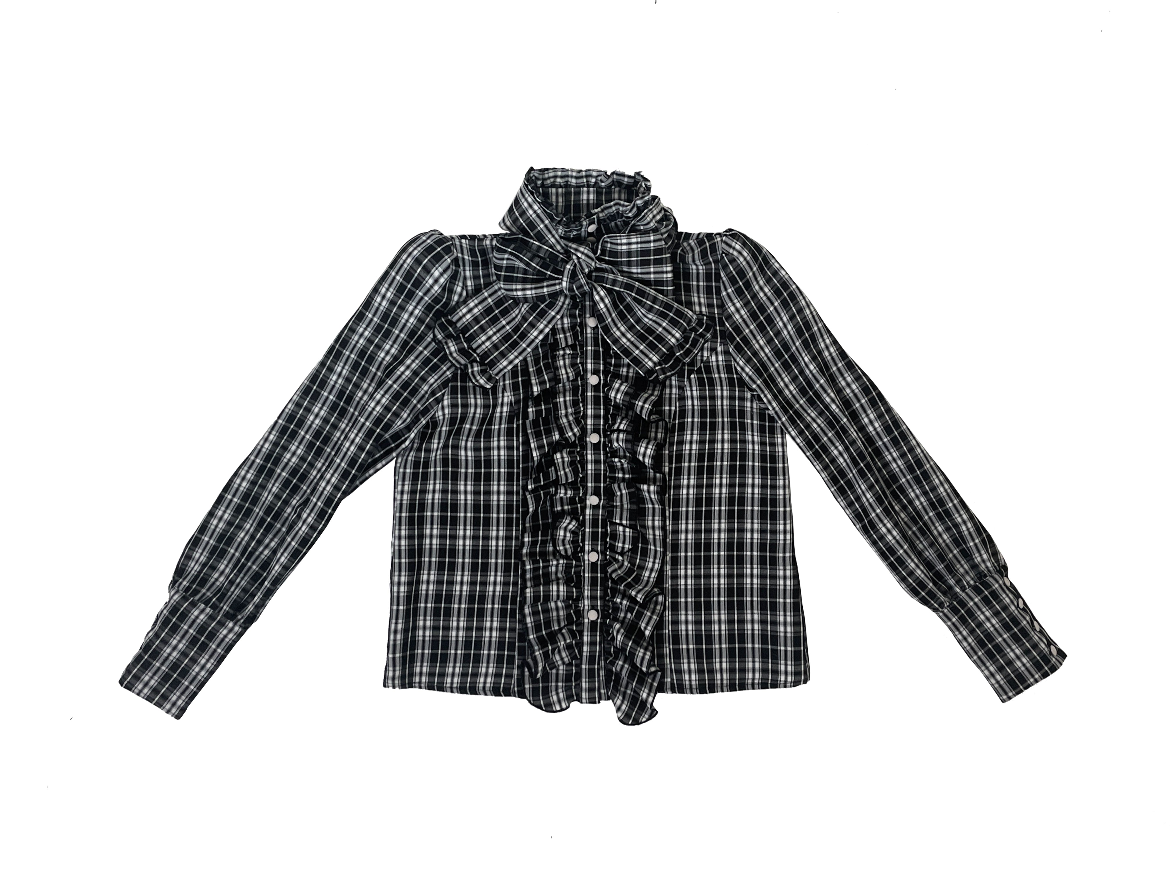 Humanoid Gift Box - Plaid Gothic Lolita Blouse & SK (L M S) 44028:797536