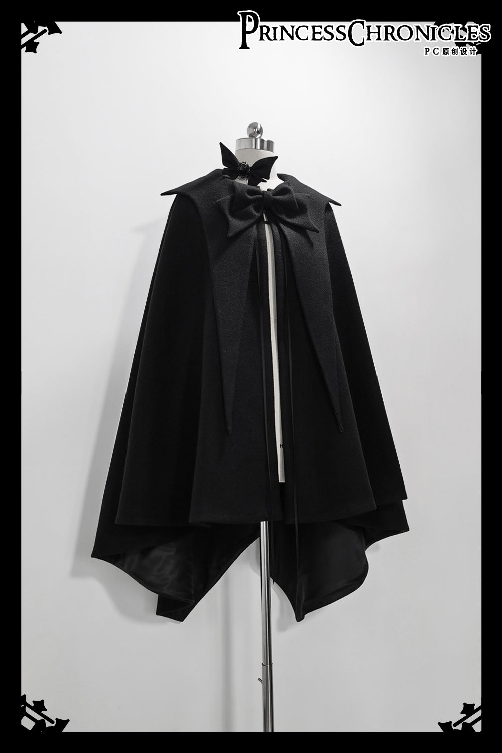 Princess Chronicles - Ouji Lolita Prince Black Bow Cloak S cloak
