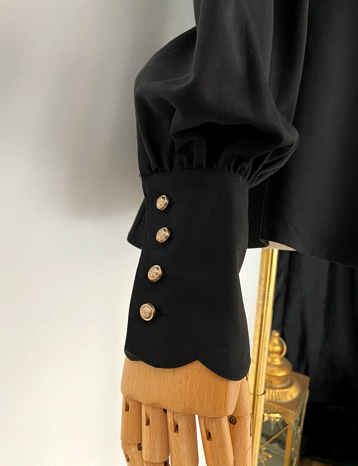 Silence Poem - Classic Lolita Long Sleeve Shirt, Detachable Jabot 44553:813094