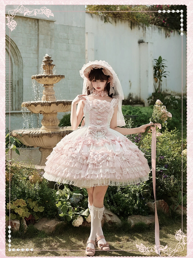 Shuang Sheng Xiao Xiong - Heart of Love - Lace Sweet Lolita Accessory Set 44308:803679