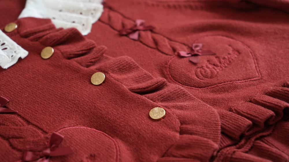 (BFM)Dark Star Island~Sugar Frost~Sweet Lolita Cardigan Knit Embroidered Sweater