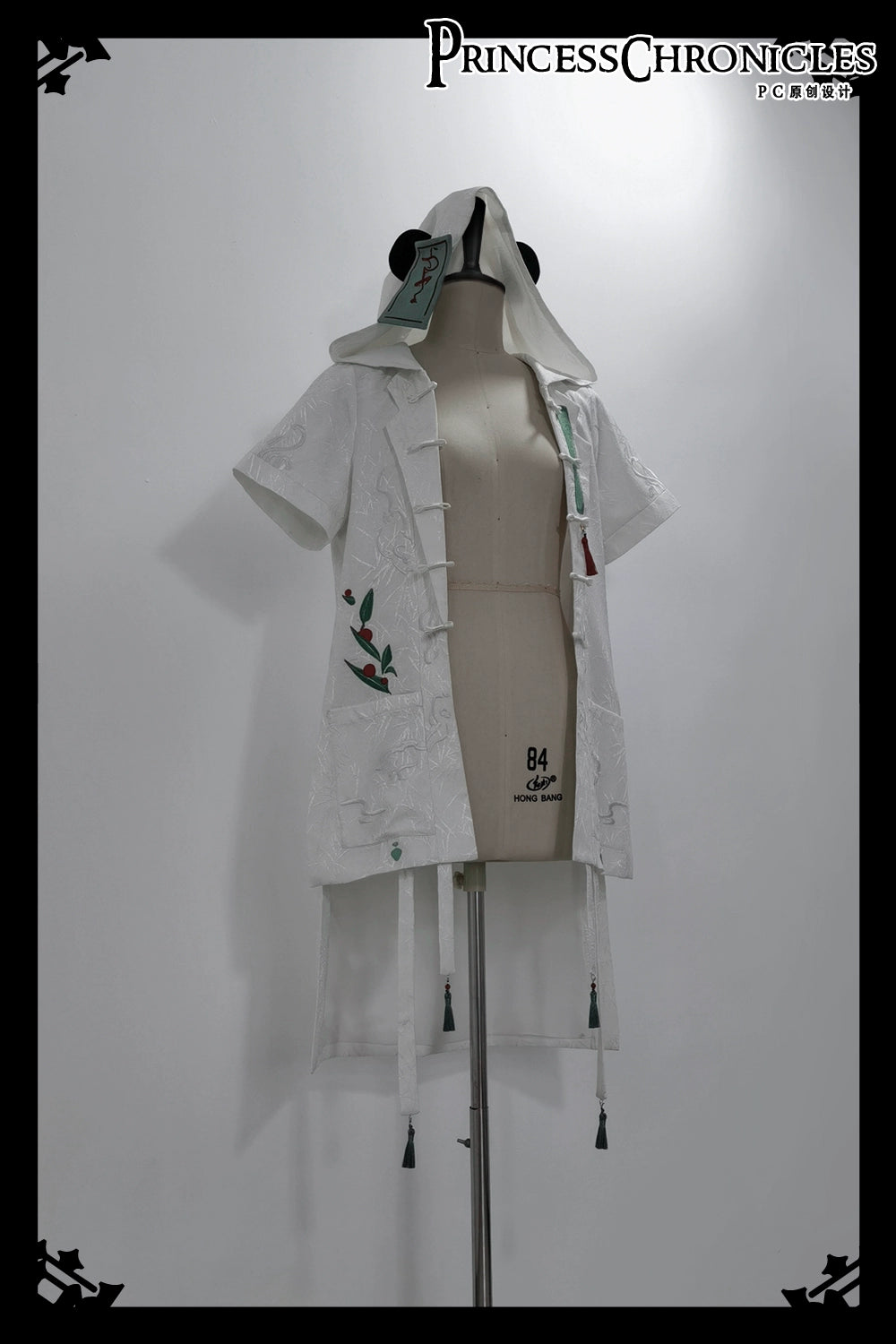 Princess Chronicles - Bamboo Panda - Han Lolita Shirt Full Set Chinese Style Unisex Set S A - panda ear jacket (in-stock)