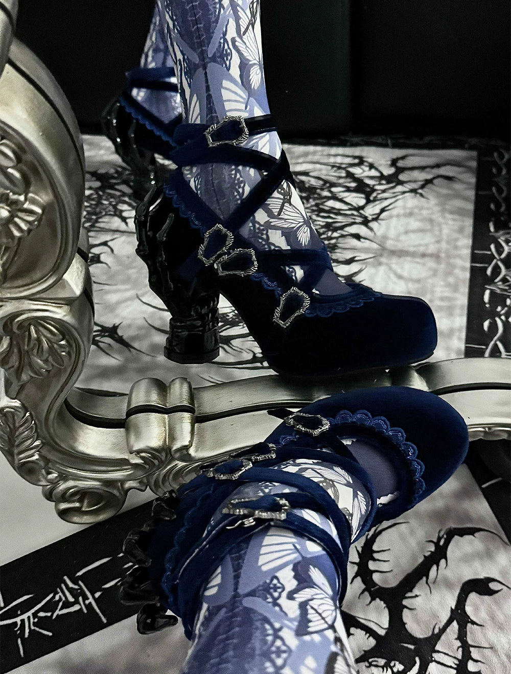 Tome of Holy Remains - Gothic Lolita Novelty Heel Shoes 45620:856243