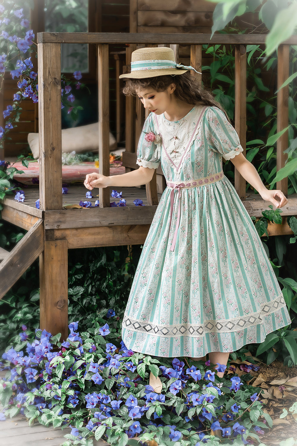 (Buyforme)Miss Point~Happy Summer Elegant Lolita Floral OP Dress